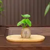 Decoração de casa, estatuetas de monges estilo Zen, pequenas estátuas de Buda, decorações para sala de estar e escritório, enfeites de mesa de centro, vasos de cerâmica, paisagens em miniatura