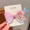 Grampo de Cabelo Sereia Infantil Acessório de Cabeça de Princesa Infantil Laço Nova Corrente de Cabeça Alta Joia de Grampo de Cabelo para Meninas