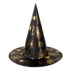 Halloween Bruja Bruja Sombrero de Bruja Sombrero Mágico cos Sombrero para Fiesta de Disfraces Sombrero Impreso No Tejido