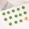 Estilo chino antiguo oro tres piezas gota de aceite seis piezas espaciador de torso DIY pulsera de cuentas collar accesorios de joyería materiales
