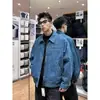 Chaqueta de mezclilla retro lavada con cremallera para hombre y mujer, primavera y otoño, chaqueta casual elegante y de alta gama 2026