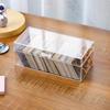 Caixa de Armazenamento de Cartas Transparente de Acrílico Caixa de Armazenamento Blind Box Caixa de Armazenamento de Brinquedos Caixa de Armazenamento de Cartões Postais Cartões de Visita