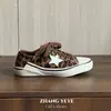 Tênis casual plano versátil YEYE estilo coreano clássico com estrela desgastada, tênis de treino alemão para mulheres, novo para o início do outono, vintage