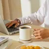 Caneca de Cerâmica com Design em Relevo para Café e Leite, Copos Empilháveis, Presente Criativo Personalizado, Xícara para Chá da Tarde, Liling Cross-Border