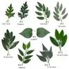 AliExpress superventas simulación verde multiestilo hoja ramo hecho a mano accesorios decorativos bonsái arreglo floral accesorios de hoja