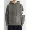 Nueva chaqueta cárdigan de punto de cuello en V grande para otoño e invierno, suéter de punto para hombre, estilo old money, holgado y casual, venta al por mayor de fábrica transfronteriza
