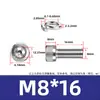 Aço inoxidável 304 DIN912 Cabeça de copo arruela de mola hexagonal parafuso de máquina de combinação dupla cabeça cilíndrica recartilhada M3M8