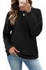 Sudaderas de Cuello Redondo para Mujer 2025 Suéter Holgado Camisa de Manga Larga a Cuadros Tops Suaves Ropa de Otoño para Dama