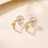 Brincos de Prata Esterlina S925 Yuebao Jewelry Novo Estilo Chinês Articulação de Bambu Brincos de Tarraxa Estilo Chinês Subindo Constantemente Pequenos Delicados Versáteis Ornamentos de Orelha de Prata