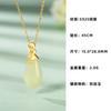 Novo estilo chinês S925 prata esterlina magnólia orquídea colar de contas feminino nicho de alta qualidade gradiente hetian jade colar de contas redondas