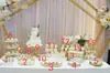 Expositor de mesa de postres europeo, accesorios de decoración para bodas, soporte para pasteles, soporte para meriendas y té de la tarde, mesa para la pausa del té
