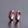 Brinco de orelha quente transfronteiriço Europa e Estados Unidos novo retrô vento frio metal forma C arco semicircular brincos simples atacado