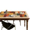 Mantel individual de mesa de comedor retro americano, impermeable y a prueba de aceite, mantel sin lavado, nuevo modelo 2026, lujo ligero con sensación de alta gama, protector de mesa de centro