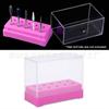 Caja de almacenamiento para cabezales de pulido para decoración de uñas Caja para cabezales de pulido para decoración de uñas Caja para exhibir polvo de limpieza Caja de almacenamiento para decoración de uñas Colección de herramientas