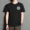 Hongxinjie, venta al por mayor, ropa de verano de cuello redondo, suelta, de media manga, para hombre, camiseta básica coreana, camiseta para adolescentes