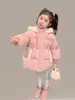 Jaqueta Acolchoada de Algodão para Meninas Outono e Inverno 2026 Nova Estilosa Casaco de Algodão de Inverno para Bebê Outerwear Acolchoado de Algodão Grosso para Crianças