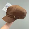 Hebilla Redonda Simple Moda Sombrero Octagonal Nuevo Estilo Otoño/Invierno para Mujer Gorra Plana Gorra de Periódico Retro Británica Sombrero de Moda Versátil