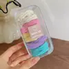 2025 Estilo Coreano Elástico Alto Espesso Corda de Cabelo Feminino Acessório de Cabeça Simples Lata de Elástico de Cabelo Rabo de Cavalo Alto Elástico de Cabelo