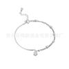 Pulsera de Plata Esterlina 925 de Doble Capa con Estrella para Mujer, Diseño Nicho ins de Lujo Ligero, Pulsera de Alta Gama, Regalo