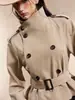 Chaqueta corta de lana para mujer con cuello alto, corte entallado, estilo europeo y americano, adecuada para ir al trabajo