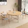 Tapa de Mesa Redonda Grande para Mesa de Comedor en Casa, Mesa Redonda de Madera Maciza con Plato Giratorio, Tapa de Mesa Redonda Vintage para Restaurante, Mesa de Comedor de Hotel, Uso Comercial