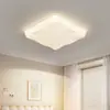 Lámparas Modernas Simples y Elegantes Estilo Crema LED Súper Brillantes Rectangulares Luz Principal de Pasillo Luz de Techo de Sala de Estar de Espectro Completo