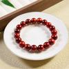 Pulseira de Pau-Rosa Olho de Gato Contas de Buda Masculina 2.0 Pau-Rosa Vermelho Brasileiro Wenwan Joia Pulseira Masculina e Feminina 108 Joias Rosário