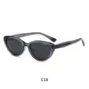 Novos Armações de Óculos de Moda Olho de Gato em Estoque, Óculos de Sol com Proteção UV400, Óculos de Sol Polarizados TR Flat