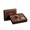 Cajas de Regalo de Cuero Personalizadas con Tapas, Cartulina Blanca con Estampado Dorado, Suministro Directo del Fabricante, Prototipado Rápido y Impresión en Lotes Pequeños