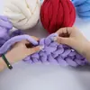 Alfombra tejida a mano de algodón islandés súper grueso con lana, bolsa de bricolaje, almohada nido para gato, bola de cama de circunferencia súper gruesa