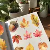 52 Piezas de Serie de Decoración de Otoño Pegatinas Retro para Decoración DIY de Teléfonos Móviles, Patinetas, Botellas de Agua, Mascotas Pegatinas Impermeables Transfronterizas