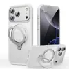 Adequado para Apple 17E Suporte Magsafe Capa de Telefone Magnética Capa Protetora com Suporte Giratório 17Promax