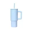 Copo de carro Amazon 24oz cor sólida com alça, caneca térmica de aço inoxidável 304, adequado para carro, escritório e uso portátil