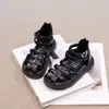 Sandálias de Princesa Romana para Meninas Verão Novo Estilo Sandálias Fechadas para Crianças Sandálias Casuais da Moda com Solado Macio para Meninas