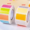 Adesivos de etiquetas coloridos multifuncionais à prova d'água, etiquetas de nome manuscritas, adesivos de nome, marcadores de data para alimentos, notas de classificação