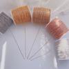 100 m/saco Corrente para joias DIY 235sf 245sf corrente o flash corrente o plana corrente cruzada corrente fina clavosin