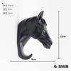 Estilo nórdico Creativo imitación cabeza de animal caballo decoración de pared para el hogar resina gancho para ropa decoración de pared gancho para ropa de comercio exterior