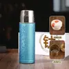 Taza de acero inoxidable con doble capa y recubrimiento de titanio, aislada al vacío, en caja de regalo, taza de agua práctica y elegante para eventos de negocios y de oficina