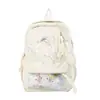 Mochila casual de moda nueva para principios de otoño de 2026 con diseño floral, alto valor estético, mochila escolar ligera, mochila de gran capacidad para el campus