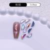 Joias de Diamante para Nail Art de Formato Especial com Fundo Plano Diamante Branco Transparente Super Brilhante Cor AB Acessórios de Diamante para Nail Art Diamante para Unhas Vestível