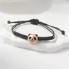 Pulsera Trenzada de Cuerda de Cera Estilo Chino de Panda de Moda, Lindo Dibujo Animado de Totoro, Pareja Estudiante, Joyería de Panda para Zona Turística, Suministro al por Mayor