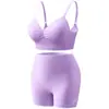 Conjunto de Ropa Interior Hermoso de Nuevo Estilo para Mujer Sin Aros, Push-Up, Apretado al Pecho, Sujetador de Copa Fija, Calzones tipo Boxer, Conjunto de Dos Piezas al por Mayor