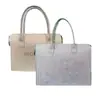 Fabricante de Bolsas de Almacenamiento de Fieltro Personaliza Bolsa Tote de Hombro de Gran Capacidad para Viajes Diarios y Compras, Bolsa de Fieltro Versátil de Mano para Regalo