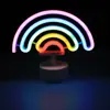 Fabricante Luces de Forma Neón Regalos de Navidad Flamenco Unicornio Arco Iris Luz Nocturna USB Luces de Neón LED Venta al por Mayor