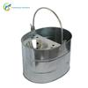 Suministro Transfronterizo Estilo Europeo Hierro Galvanizado Color Original Cubo para Trapeador de Piso Limpieza del Hogar Cubo para Lavar Pisos Cubo de Limpieza