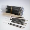 100 pts/paquete rojo negro azul perforado bala gel pluma reemplazo de tinta 0.5mm