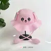 Sombrero de Paja para Niños Celebridad de Internet Femenina Orejas Móviles Dibujos Animados Airbag Moda Sombrero de Sol Sombrero de Exterior Verano Ala Ancha