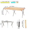Mesa Puesto Plegable de Bambú Portátil y Extensible, Engrosada para Mercado Nocturno, Multifuncional, Conveniente y Flexible