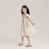 Ropa Nueva de Verano para Niños 2024 Falda Floral Espalda Descubierta Cuello de Muñeca Vestido de Niña Falda Floral para Bebé