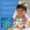 Set de Bolas de Baño de Juguete - Bolas de Baño Fragantes para Niños con Espuma Densa, Limpieza Suave de la Piel, Divertido Cuidado para el Baño